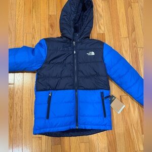 The North Face Kids Blue and Black Puffer Jacket